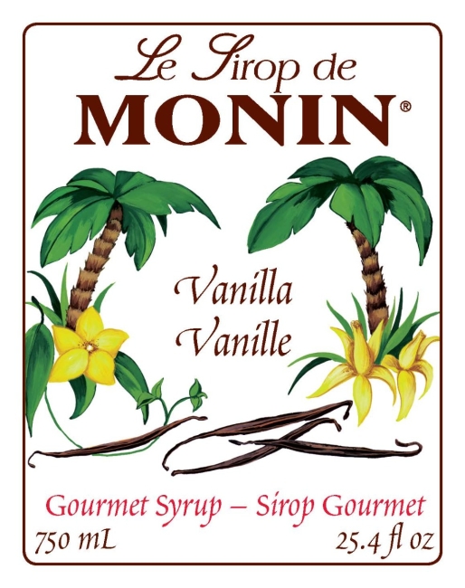 Monin Syrup, Premium Gourmet, Vanilla - 25.4 fl oz
