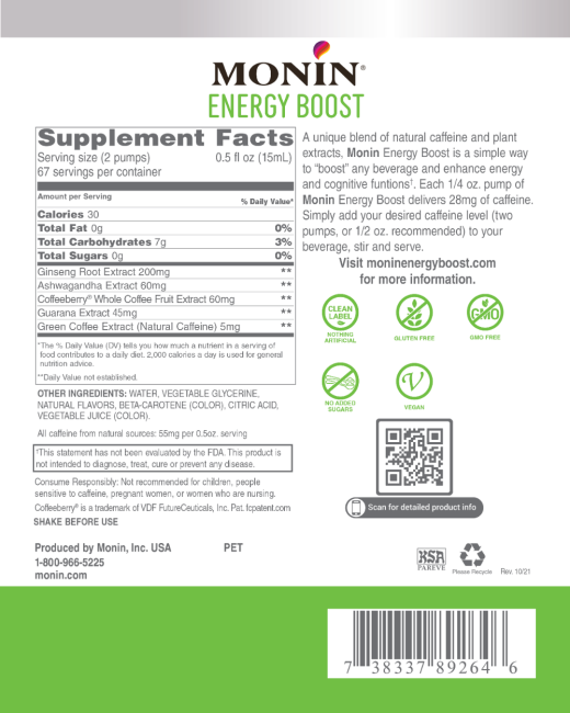 Energy-boosting ingredients