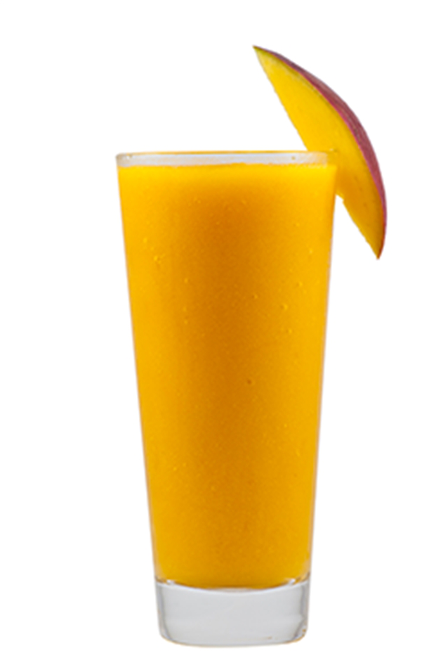 mango juice glass